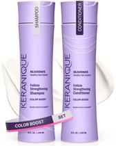 Conjunto de shampoo e condicionador Keranique Color Safe para mulheres