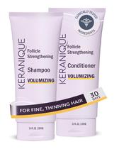 Conjunto de shampoo e condicionador Keranique Volumizing for Hair