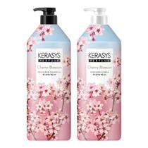 Conjunto de shampoo e condicionador Kerasys CHERRY BLOSSOM Perfumed 1L Conjunto de shampoo e condicionador Kerasys CHERRY BLOSSOM Perfumed 1L