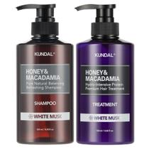 Conjunto de shampoo e condicionador Kundal Natural Hair, pacote com 2 unidades de 500 ml