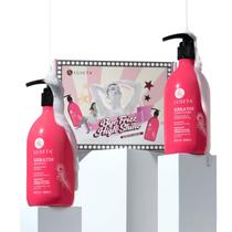 Conjunto de shampoo e condicionador L LUSETA Queratina 500mL sem sulfato