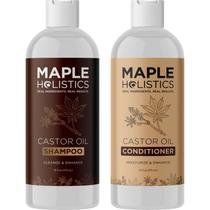 Conjunto de shampoo e condicionador Maple Holistics, óleo de rícino