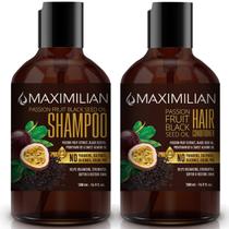 Conjunto de shampoo e condicionador Maximilian Passion Fruit Oil 500mL