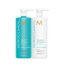 Conjunto de shampoo e condicionador Moroccanoil Frizz Control 1L