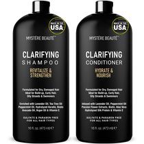 Conjunto de shampoo e condicionador MYSTÉRE BEAUTÉ Clarifying 480 mL Conjunto de shampoo e condicionador MYSTÉRE BEAUTÉ Clarifying 480 mL
