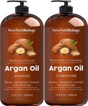 Conjunto de shampoo e condicionador New York Biology Argan Oil 500mL