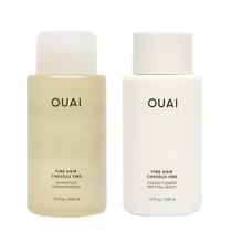 Conjunto de shampoo e condicionador OUAI Fine para cabelos finos 300mL Conjunto de shampoo e condicionador OUAI Fine para cabelos finos 300mL