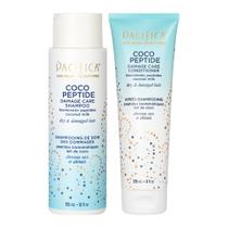 Conjunto de shampoo e condicionador Pacifica Coco Peptide Damage Care