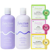 Conjunto de shampoo e condicionador para cabelo Function of Beauty Wavy Hair