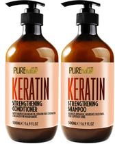 Conjunto de shampoo e condicionador PURE NATURE LUX SPA Keratin