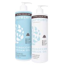 Conjunto de shampoo e condicionador Purezero Óleo de Argan Marroquino 600mL Conjunto de shampoo e condicionador Purezero Óleo de Argan Marroquino 600mL