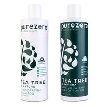 Conjunto de shampoo e condicionador Purezero Tea Tree & Matcha 360ml Conjunto de shampoo e condicionador Purezero Tea Tree & Matcha 360ml