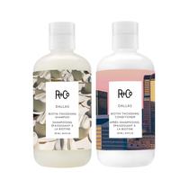 Conjunto de shampoo e condicionador R+Co Dallas Biotina Thickening