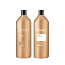 Conjunto de shampoo e condicionador Redken Brews All Soft 1000 ml