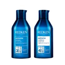 Conjunto de shampoo e condicionador Redken Extreme para cabelos danificados Conjunto de shampoo e condicionador Redken Extreme para cabelos danificados