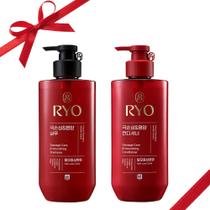 Conjunto de Shampoo e Condicionador Ryo Damage Care com Ginseng Coreano