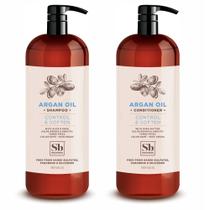 Conjunto de shampoo e condicionador Soapbox Argan Volumizing 1L (x2)