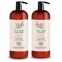Conjunto de shampoo e condicionador Soapbox com óleo de melaleuca 1L Conjunto de shampoo e condicionador Soapbox com óleo de melaleuca 1L