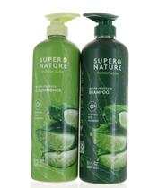 Conjunto de shampoo e condicionador Super Nature Potent Aloe 900mL