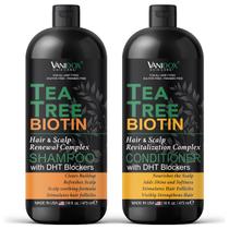 Conjunto de shampoo e condicionador VANIDOX Tea Tree com biotina 480 mL