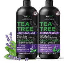 Conjunto de shampoo e condicionador VANIDOX Tea Tree Lavender Mint