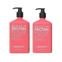 Conjunto de shampoo e condicionador Visional 400 ml sem sulfato Conjunto de shampoo e condicionador Visional 400 ml sem sulfato