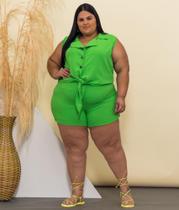 Conjunto de short e cropped viscolinho