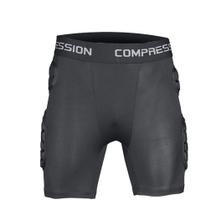Conjunto de shorts acolchoados para goleiros Qikegoods para homens de futebol e rúgbi