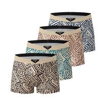 Conjunto De Shorts Boxer Casuais Masculinos plus Size, 4 a 10 Peças, Confortáveis E Elásticos Para