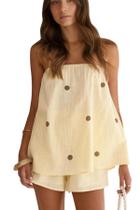 Conjunto de shorts calbatic Polka Dot Summer Lounge Cotton