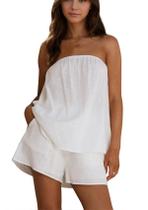 Conjunto de shorts calbatic Polka Dot Summer Lounge Cotton