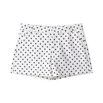 Conjunto De Shorts De Cintura Alta Com Estampa De Poá E Jaqueta Bomber Com Cordão, 2 Peças, Roupa De