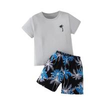Conjunto De Shorts De Manga Curta Com Estampa Esportiva De Verão Para Meninos E Meninas, Estilo De