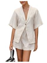 Conjunto de shorts femininos Outfit Milumia Apricot GG