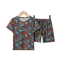 Conjunto De Shorts Infantis Coloridos De Dinossauro Para O Verão, Para Meninos E Meninas, Com