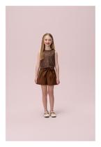 Conjunto de Shorts Marrom com brilhos Petit Cherie
