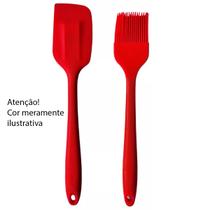 Conjunto De Silicone com Pincel e Espátula de Cores Sortidas