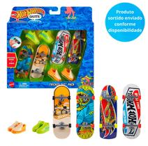 Conjunto de Skate de Dedos Hot Wheels - Pacote Truques Incríveis - 4 Skates - Tony Hawk - Sortido - Mattel