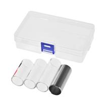 Conjunto De Slides Para Guitarra Em Vidro E Aço Inoxidável Com Palhetas Para Dedo E Polegar, 3 De