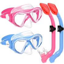 Conjunto de snorkel ACQCES Children Dry Top, de 5 a 15 anos, com máscara e snorkel Conjunto de snorkel ACQCES Children Dry Top, de 5 a 15 anos, com máscara e snorkel