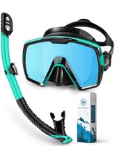 Conjunto de Snorkel Freela com Snorkel Seco e Lente Azul