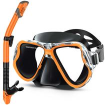 Conjunto de snorkel Greatever Dry Panoramic View Anti-Fog para adultos