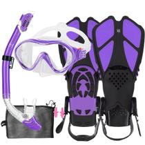 Conjunto de snorkeling HH HHAO SPORT Kids Mask Fins Snorkel para crianças