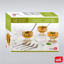 Conjunto de Sobremesa Betelud 12 Peças Lorena Conjunto de Sobremesa Betelud 12 Peças Lorena