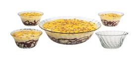 Conjunto de Sobremesa com 5 Peças em Vidro Emotion ( 27102 )