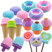 Conjunto de sobremesas Pretend Play GiftExpress, 17 unidades de guloseimas doces