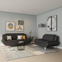 Conjunto de Sofá 2 e 3 Lugares New Passion Café