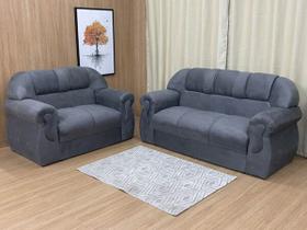 Conjunto de sofá 2x3 lugares Corsa Cinza