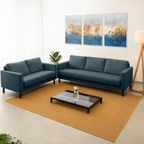 Conjunto de Sofá Antúrio 3 e 2 Lugares com Usb em Linho CabeCasa MadeiraOriginals Conjunto de Sofá Antúrio 3 e 2 Lugares com Usb em Linho CabeCasa MadeiraOriginals