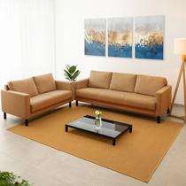 Conjunto de Sofá Antúrio 3 e 2 Lugares com Usb em Linho CabeCasa MadeiraOriginals Conjunto de Sofá Antúrio 3 e 2 Lugares com Usb em Linho CabeCasa MadeiraOriginals